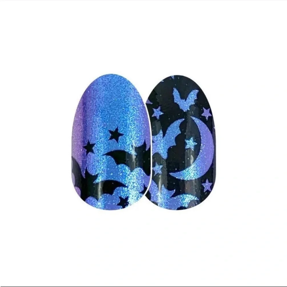 *Retired* Color Street: Bat’s Amore | Halloween Blue Purple Black Stars Fall - Picture 12 of 13